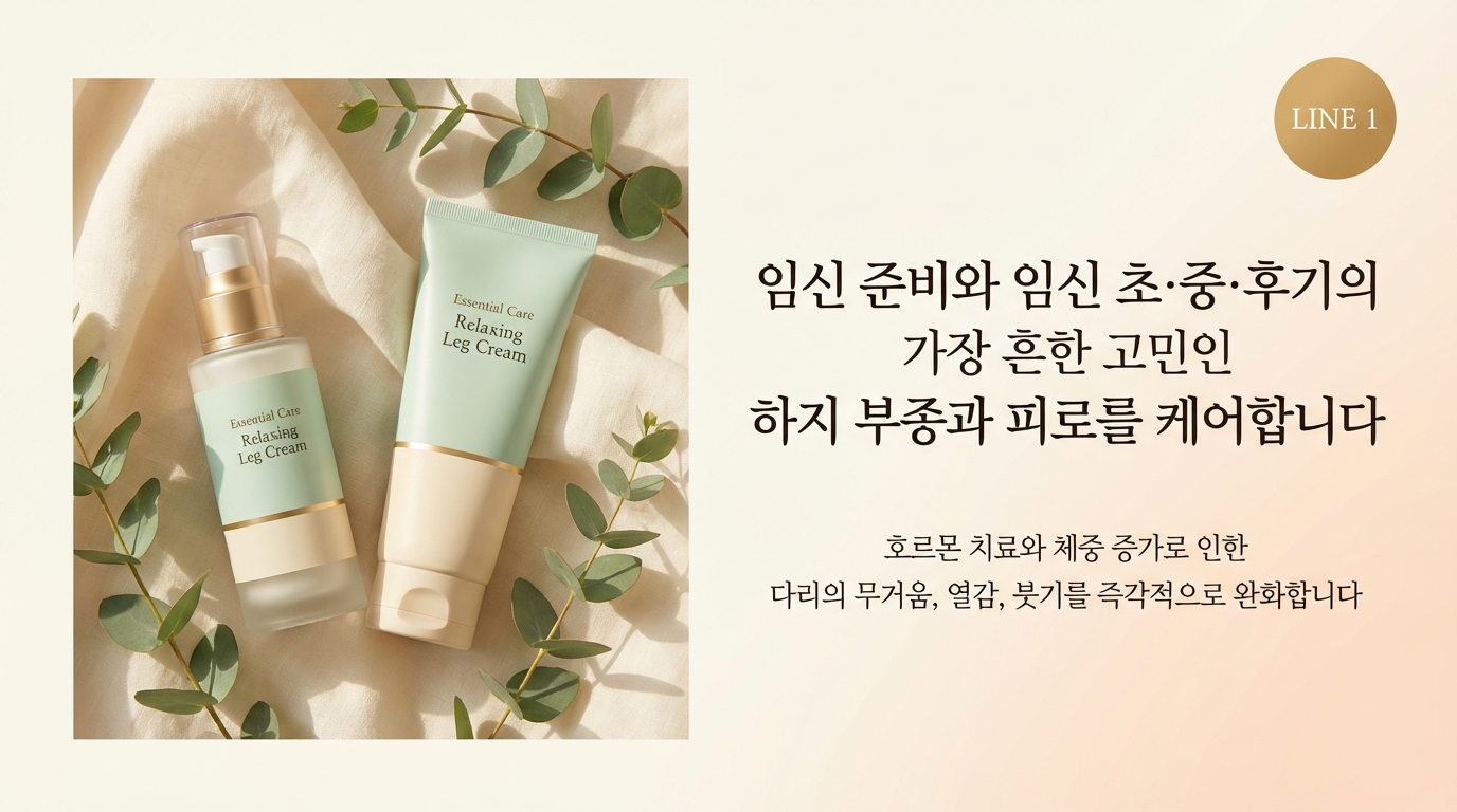 Essential Care - 임신 준비와 임신 초·중·후기의 가장 흔한 고민인 하지 부종과 피로를 케어합니다